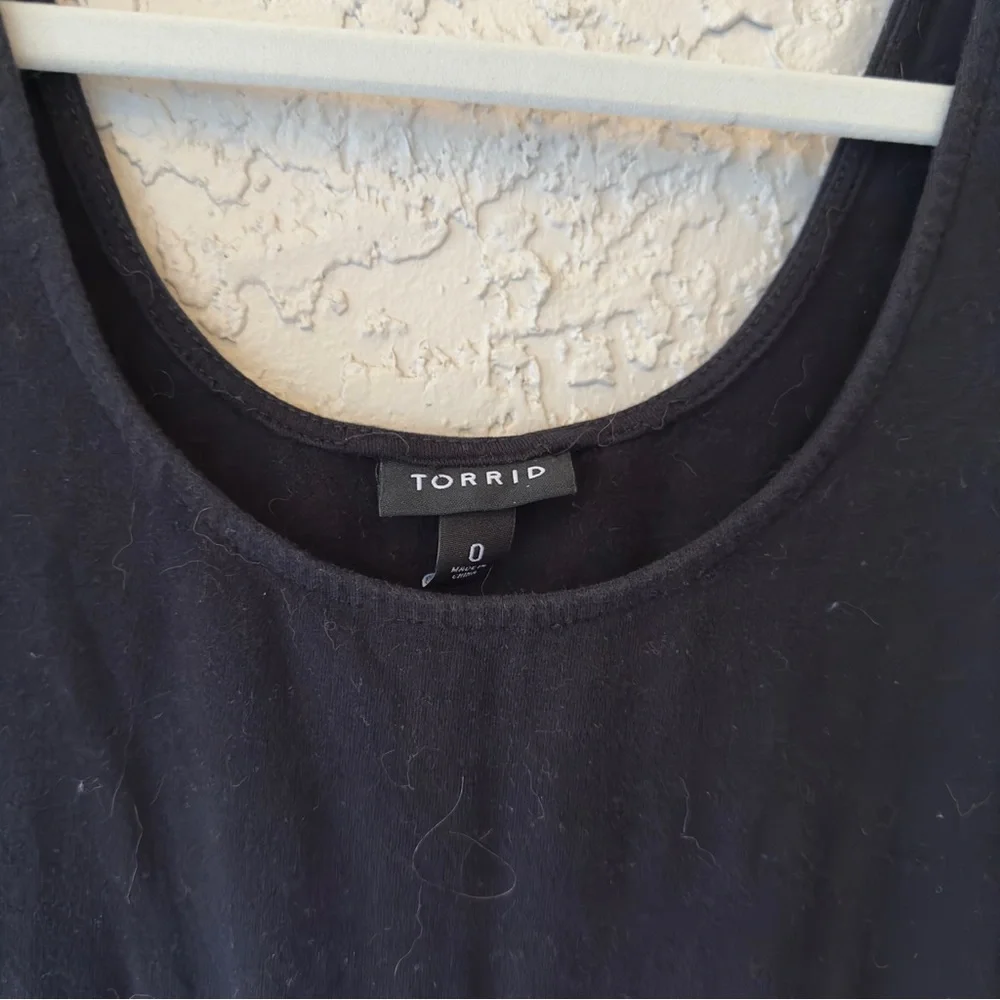 Torrid Challis Jumpsuit Purple/blue/white stripes - Picture 4 of 5